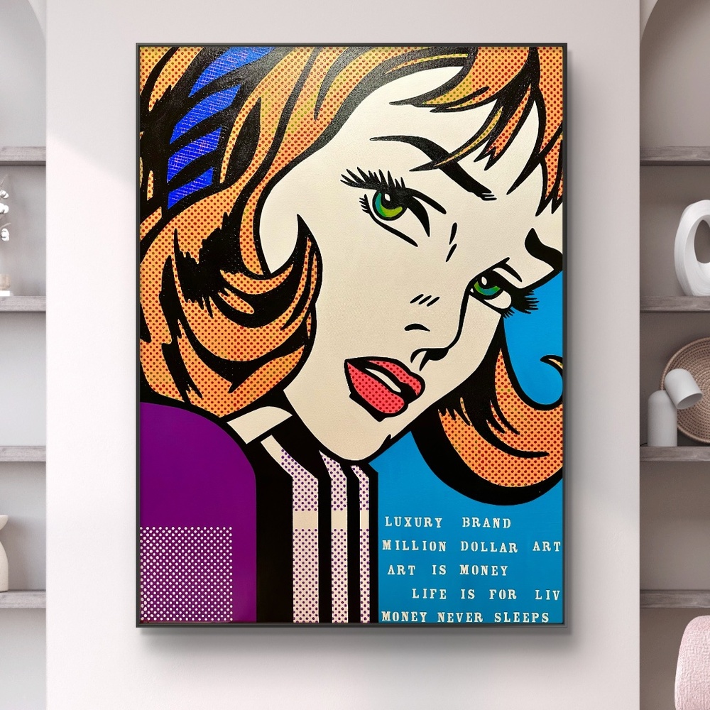 Original Acrylic Painting 36” x 48” signed by Artist AlexPass